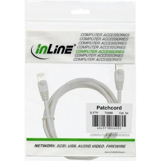 Kabel INLINE 72575W, Patch, CAT5e, UTP, bijeli, 7.5m