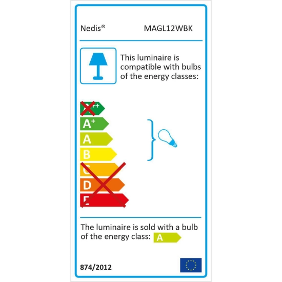 STOLNA LAMPA S LUPOM 3X, rubna montaža, Nedis MAGL2WT