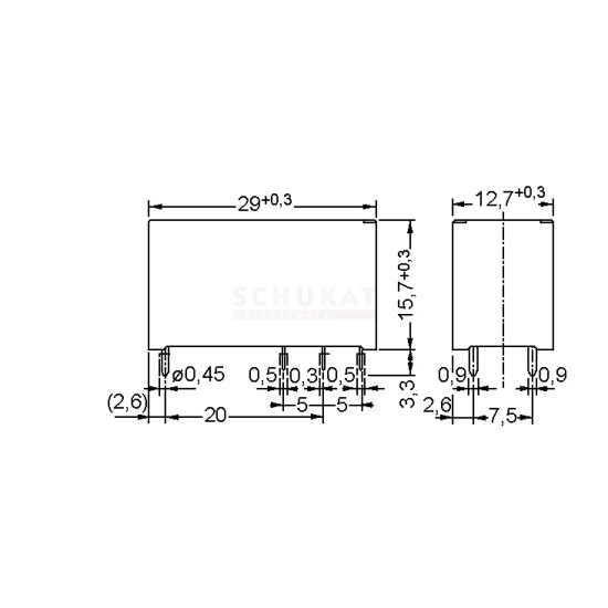 Relej  5V  16A  1xpreklopni FUJITSU FTRK1CK005W