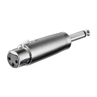 Adapter GOOBAY, 6.35mm TS (M) na XLR3 (Ž), bulk  