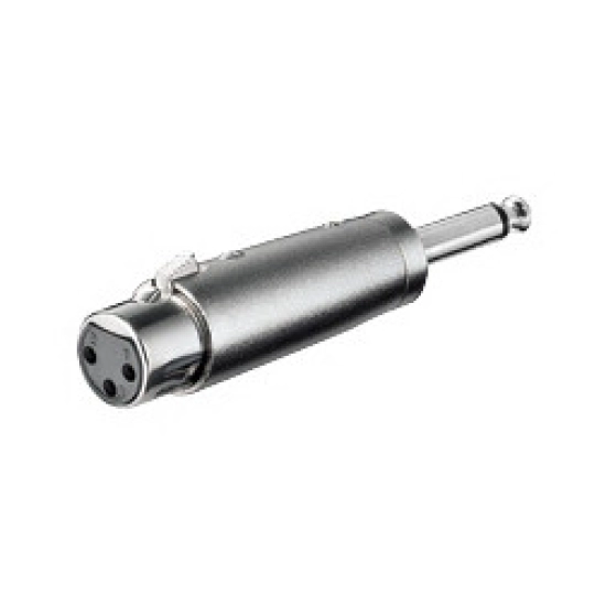 Adapter GOOBAY, 6.35mm TS (M) na XLR3 (Ž), bulk