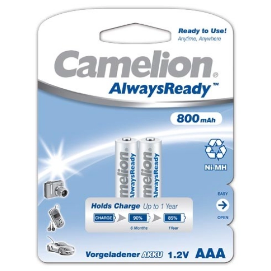 Baterija NI-MH  Ready2use AAA 0,8 Ah  2 komada, Camelion