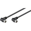 Kabel GOOBAY, antenski (M) na (Ž), crni, 1.5m, kutni, bulk