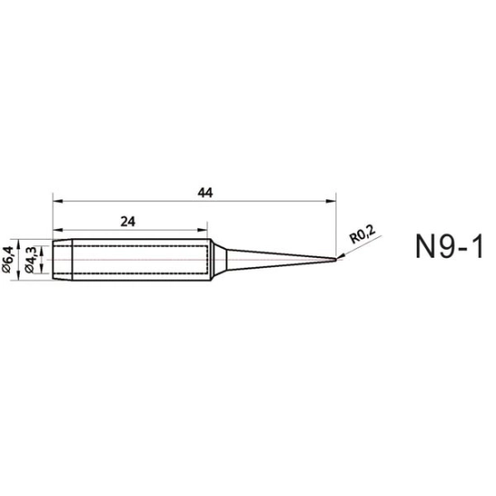 Vrh za lemilo ZD-418B (ZD-8916) 0,4mm Vrh za lemilo ZD-418B (ZD-8916) 0,4mm