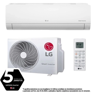 Klima uređaj LG Standard S12EQ.NSJ/S12EQ.UA3, DUAL inventer, 3.5kW hlađenje, 4.0kW grijanje, tihi rad, samočišćenje sterilizacijom   - KUĆANSKI UREĐAJI