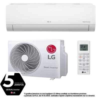 Klima uređaj LG Standard S18EQ.NSK/S18EQ.UL2, DUAL inverter, 5.0kW hlađenje, 5.8kW grijanje, tihi rad, samočišćenje sterilizacijom - KLIMA UREĐAJI Klima uređaj LG Standard S18EQ.NSK/S18EQ.UL2, DUAL inverter, 5.0kW hlađenje, 5.8kW grijanje, tihi rad, samočišćenje sterilizacijom - KLIMA UREĐAJI