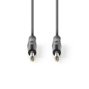 Kabel za gitaru NEDIS, 6,35 mm TS (M) na 6,35 mm TS (M), sivi, 5m