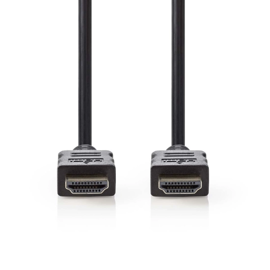 Kabel NEDIS, HDMI (M) na HDMI (M), crni, 7.5m, ethernet, pozlaćeni, polybag