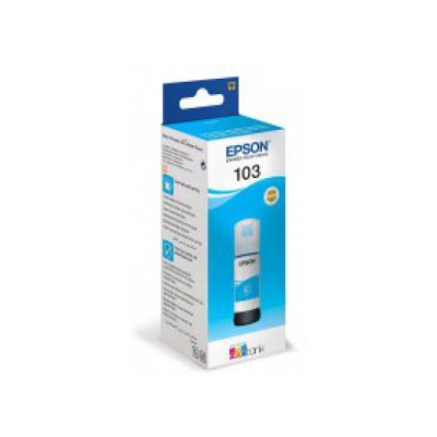 Tinta EPSON 103, C13T00S24A, cijan, za EcoTank L11050/L1110/L1210/L1250/L3110/L3111/L3150/L3151/L3156/L3160/L3210/L3211/L3250/L3251/L3256/L3260/L3266/L3550/L3560/L5190/L5290/L5296/L5590   - Epson