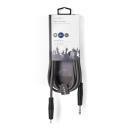 Kabel NEDIS audio stereo, 6.35mm (M) na 3.5mm (M), sivi, 3m