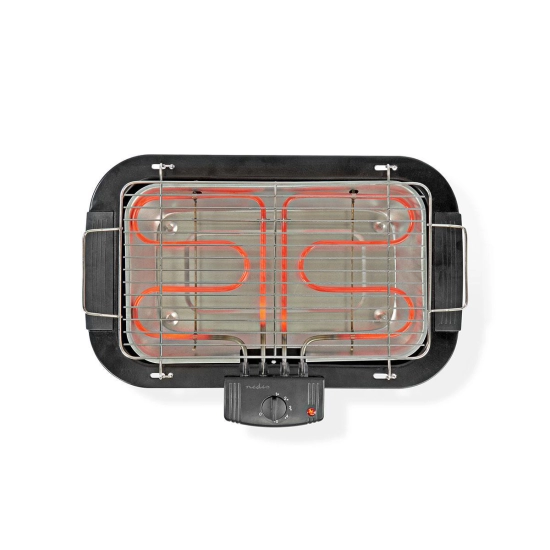 Roštilj NEDIS BBQE110BK, 38x22cm, 2000W, crni
