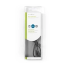 Kabel NEDIS audio stereo, 3.5mm (M) na 3.5mm (Ž), 2m, blister