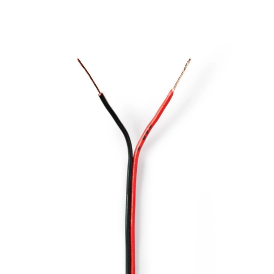 Kabel NEDIS, zvučnik, 2x1.50mm, crveno-crni, low cost, 1m Kabel NEDIS, zvučnik, 2x1.50mm, crveno-crni, low cost, 1m