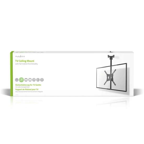 Nosač stropni za TV NEDIS TVCM1330BK, 26-42incha, 20kg, 25° nagib, rotacija 90° Nosač stropni za TV NEDIS TVCM1330BK, 26-42incha, 20kg, 25° nagib, rotacija 90°