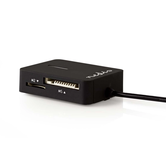 Čitač memorijskih kartica NEDIS CRDRU2300BK, Multicard, USB A 2.0 