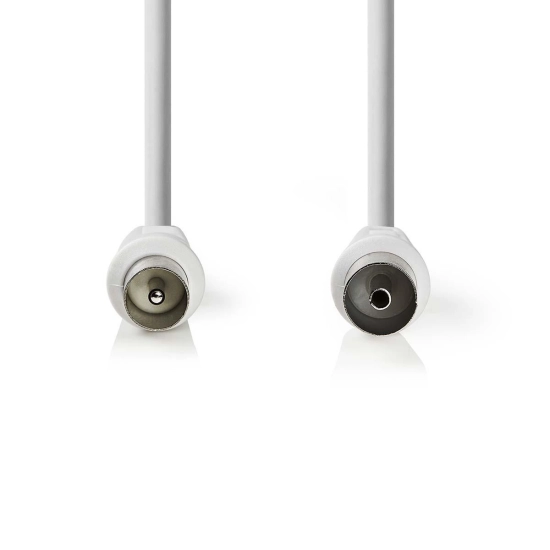 Kabel NEDIS antenski (M) na (Ž), bijeli, 3m, ravni, blister