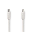 Kabel NEDIS antenski (M) na (Ž), bijeli, 3m, ravni, blister