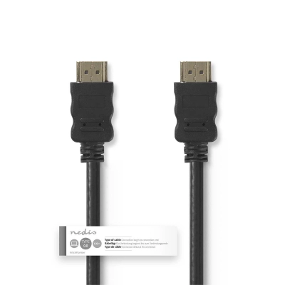 Kabel NEDIS, HDMI (M) na HDMI (M), crni, 15m, ethernet, pozlaćeni, bulk