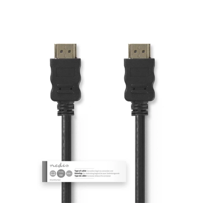 Kabel NEDIS, HDMI (M) na HDMI (M), crni, 30m, ethernet, pozlaćeni, bulk   - Nedis