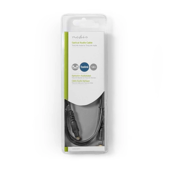 Kabel NEDIS, optički Toslink (M) na Toslink (M), 1m, blister Kabel NEDIS, optički Toslink (M) na Toslink (M), 1m, blister