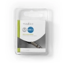 Adapter NEDIS, 6.35mm TRS (M) na 3.5 mm TRS (Ž), crni, blister