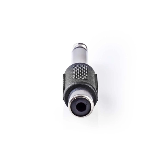 Adapter NEDIS, 6.35mm TS (M) na RCA (Ž), crni, blister Adapter NEDIS, 6.35mm TS (M) na RCA (Ž), crni, blister