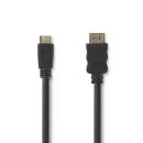 Kabel NEDIS, HDMI (M) na mini HDMI (M), crni, 5m, ethernet, pozlaćeni, polybag