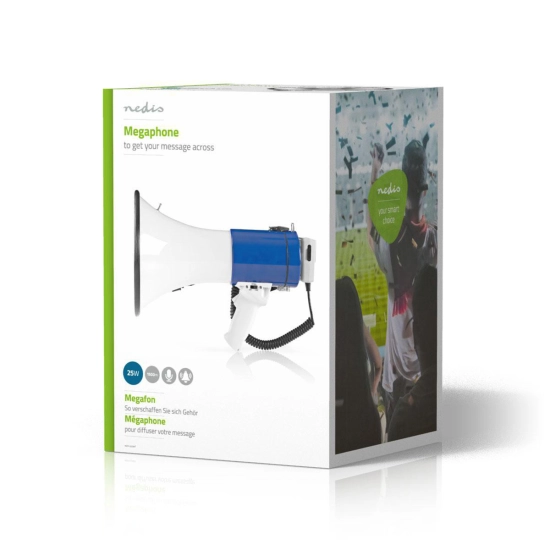 Megafon NEDIS MEPH200WT , 25W, odvojivi mikrofon, sa sirenom Megafon NEDIS MEPH200WT , 25W, odvojivi mikrofon, sa sirenom