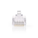 Konektor tel.M. 8-8 polni, RJ45, CAT 6, 10 komada, Nedis
