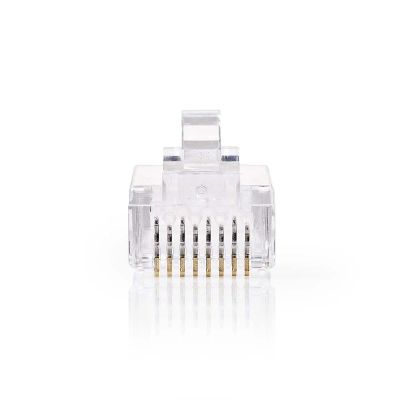 Konektor tel.M. 8-8 polni, RJ45, CAT 6, 10 komada, Nedis   - Konektori