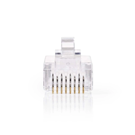 Konektor tel.M. 8-8 polni, RJ45, CAT 6, 10 komada, Nedis Konektor tel.M. 8-8 polni, RJ45, CAT 6, 10 komada, Nedis