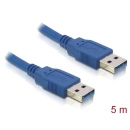 Kabel DELOCK, USB 3.0 A (M) na USB 3.0 A (M), 5m 82537