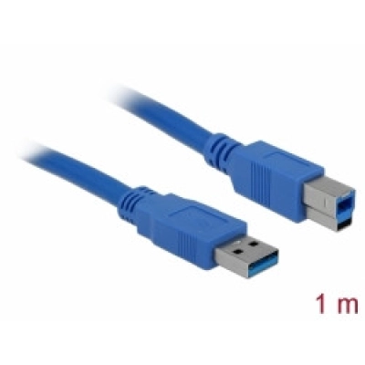 Kabel DELOCK, USB A 3.0 (M) na USB B 3.0 (M), 1m, plavi 82580 - Podatkovni kabeli Kabel DELOCK, USB A 3.0 (M) na USB B 3.0 (M), 1m, plavi 82580 - Podatkovni kabeli