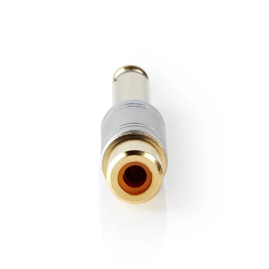 Adapter NEDIS, 6.35mm TS (M) na RCA (Ž), srebrni, blister Adapter NEDIS, 6.35mm TS (M) na RCA (Ž), srebrni, blister