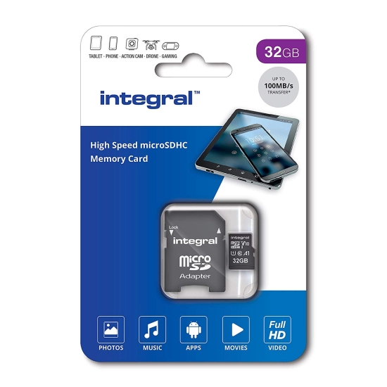 Memorijska kartica INTEGRAL UltimaPro 40MB, micro SDHC, 32GB, A1 Class 10 UHS-I