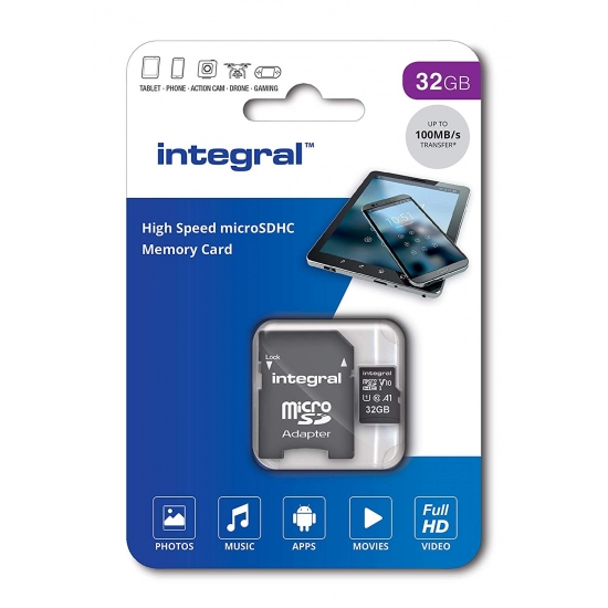 Memorijska kartica INTEGRAL UltimaPro 40MB, micro SDHC, 32GB, A1 Class 10 UHS-I