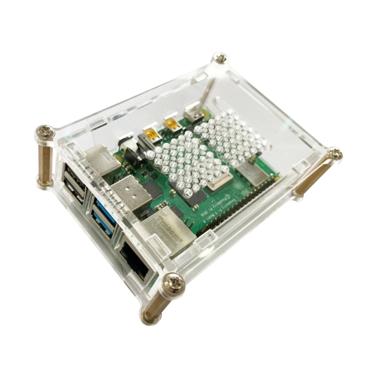 Kutija za Raspberry Pi 4B, JOY-IT RB-CaseP4+01, akrilna