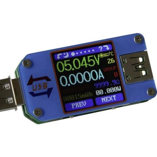Tester za USB izlaz i powerbank, LCD, Bluetooth, Joy-IT JT-UM25C