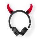 Slušalice NEDIS Danny Devil, on-ear, 3.5mm, crno crvene