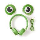 Slušalice NEDIS Freddy Frog, on-ear, 3.5mm, zelene