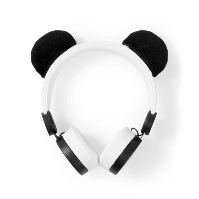 Slušalice NEDIS Patty Panda, on-ear, 3.5mm, crno bijele   - Audio slušalice