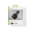 Auto punjač NEDIS CCQC600ABK, 36W, 2x USB A, crni