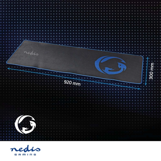 Podloga za miš NEDIS GMPD300BK, 920x300, crna