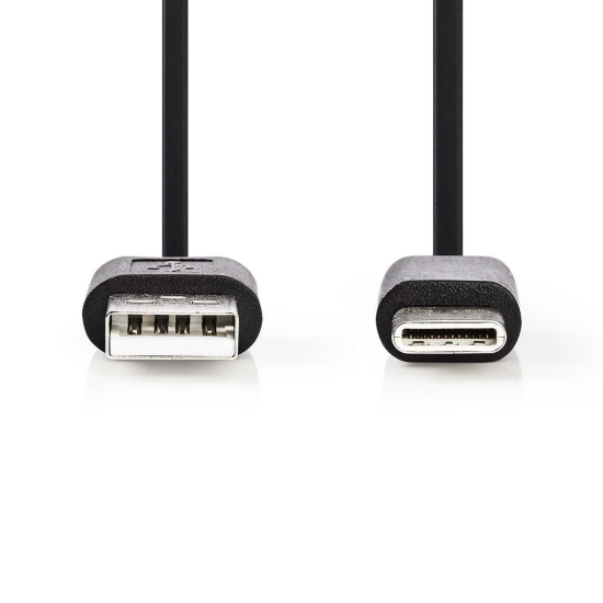 Kabel NEDIS CCGP60600BK10, USB A (M) na USB C (M), crni, 1m Kabel NEDIS CCGP60600BK10, USB A (M) na USB C (M), crni, 1m