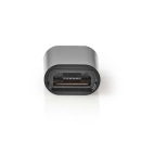 Adapter NEDIS CCGP60910BK, USB C (M) na USB micro B 2.0 (Ž), crni