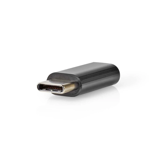 Adapter NEDIS CCGP60910BK, USB C (M) na USB micro B 2.0 (Ž), crni