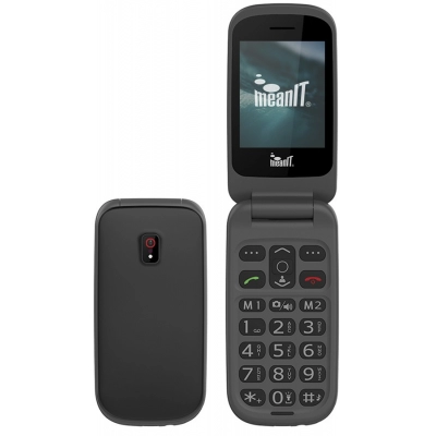 Mobitel MEANIT Senior Flip 1, Dual SIM, crni