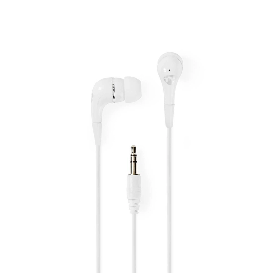 Slušalice NEDIS HPWD1001WT, in-ear, 3.5mm, bijele