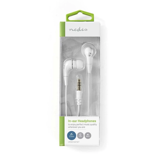 Slušalice NEDIS HPWD1001WT, in-ear, 3.5mm, bijele Slušalice NEDIS HPWD1001WT, in-ear, 3.5mm, bijele