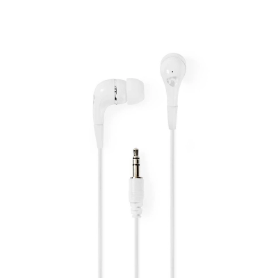 Slušalice NEDIS HPWD1001WT, in-ear, 3.5mm, bijele   - Audio slušalice